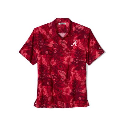 Alabama Tommy Bahama Fuego Floral Camp Shirt