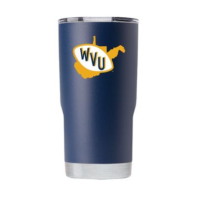 West Virginia Gametime Sidekick 20oz Retro State Vault Tumbler With Lid
