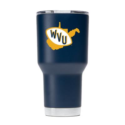 West Virginia Gametime Sidekick 30oz Retro State Vault Tumbler With Lid