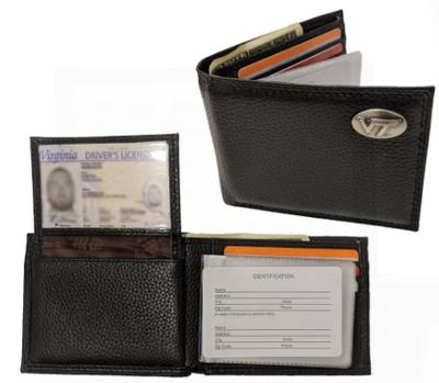 Virginia Tech Bi-Fold Wallet W/ Concho VT