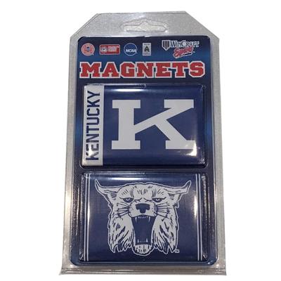Kentucky Block K And Wildcat 2 Pack Magnets 3