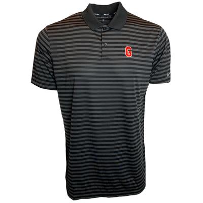 Georgia Nike Golf Block G Dry Victory Stripe Polo