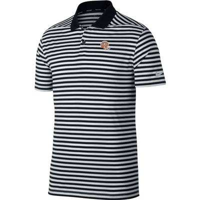 Georgia Nike Golf Retro Helmet Dry Victory Stripe Polo