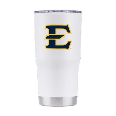 ETSU Gametime Sidekick White 20oz Tumbler With Lid