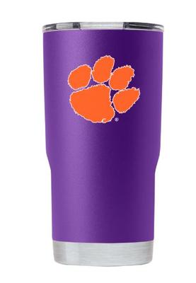 Clemson Gametime Sidekick 20oz Paw Print Tumbler With Lid