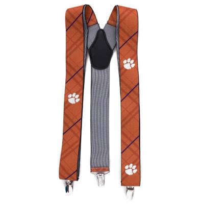Clemson Oxford Stripe Suspenders
