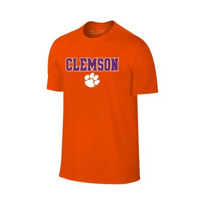 Clemson Straight Wordmark Logo Tee