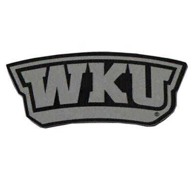 Western Kentucky Car Magnet Chrome WKU Logo 3