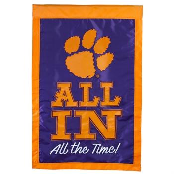 Clemson All In House Flag
