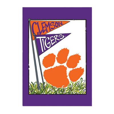 Clemson Magnolia Lane House Flag