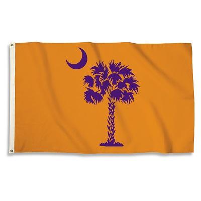 Orange and Purple South Carolina State Flag
