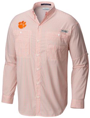 Clemson Columbia Long Sleeve Super Tamiami Woven Shirt
