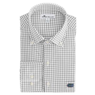 Florida Men's Peter Millar Tech Stretch Tattersall Woven Shirt