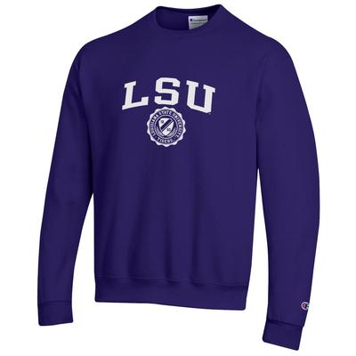 LSU Champion College Seal Crew Sweatshirt