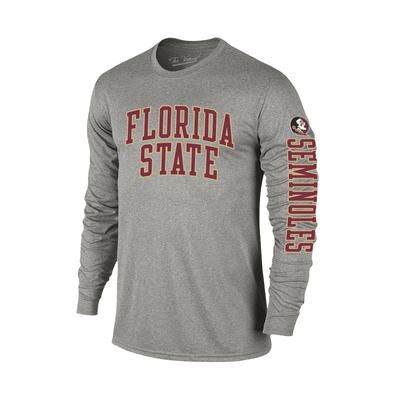 Florida State Arch Logo 2 Location Long Sleeve Tee