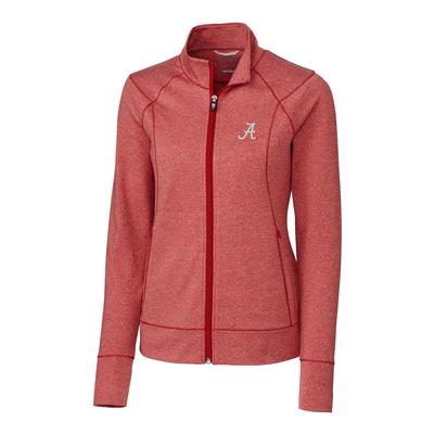 Alabama Cutter & Buck Women's Shoreline Full Zip Jacket