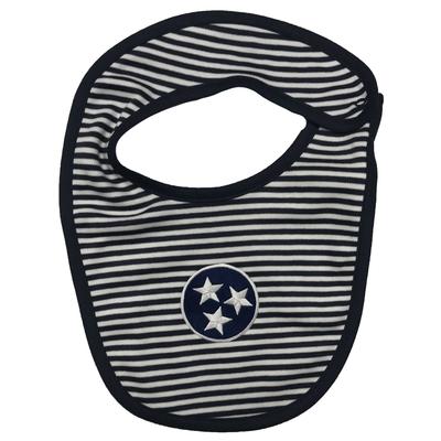 Tristar Infant Navy Striped Bib