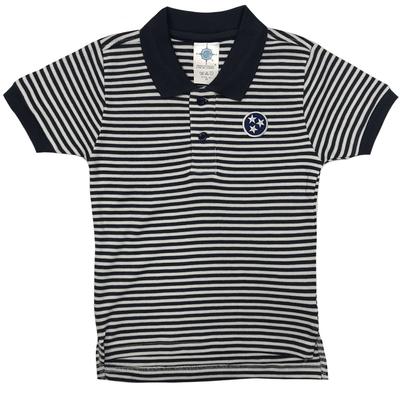 Tennessee Toddler Navy Tristar Striped Polo Shirt