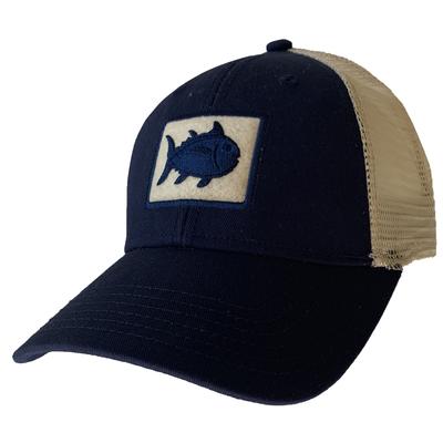 Navy Southern Tide Fly Patch Tracker Hat