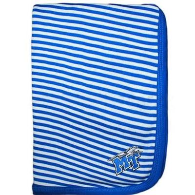 MTSU Infant Striped Knit Blanket