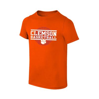Clemson Youth Basketball Stack T-shirt