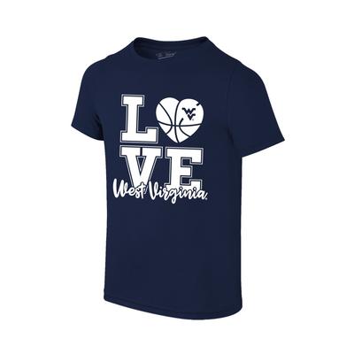 West Virginia Youth Love Basketball T-shirt