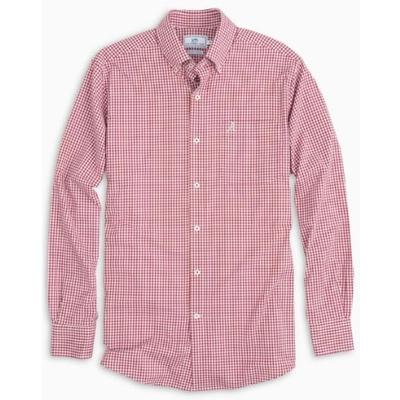 Alabama Southern Tide Gingham Intercoastal Woven Shirt