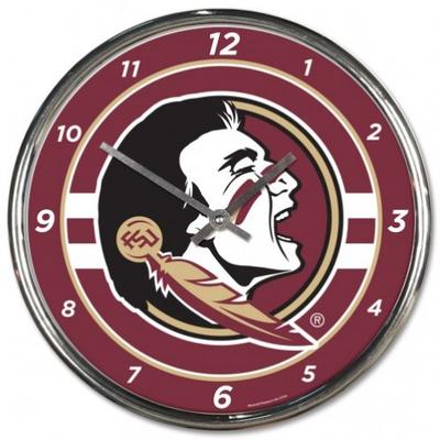 Florida State Wincraft Chrome Clock