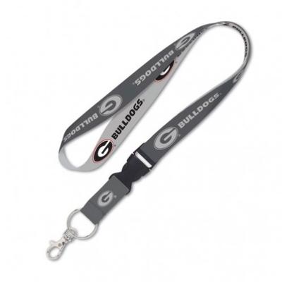 Georgia Wincraft Charcoal Lanyard With Detachable Buckle