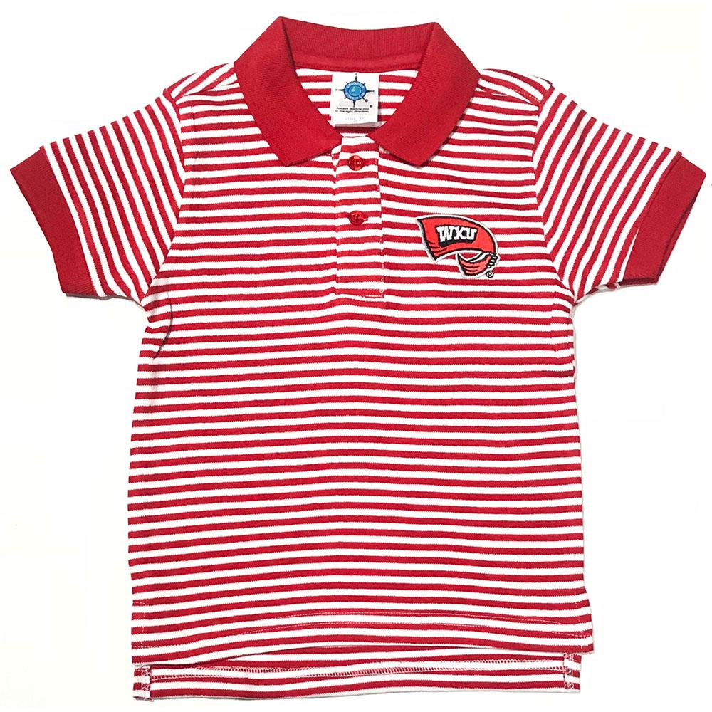  Western Kentucky Toddler Striped Golf Shirt