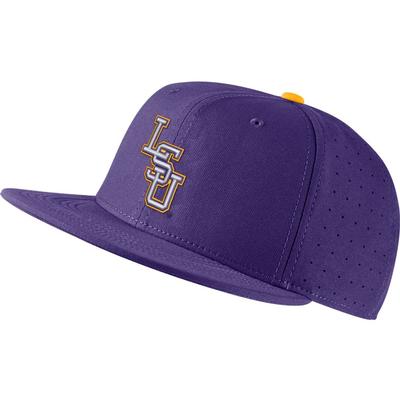 LSU Nike Aero Baseball Fitted Cap