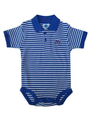 MTSU Infant Striped Polo Body Suit
