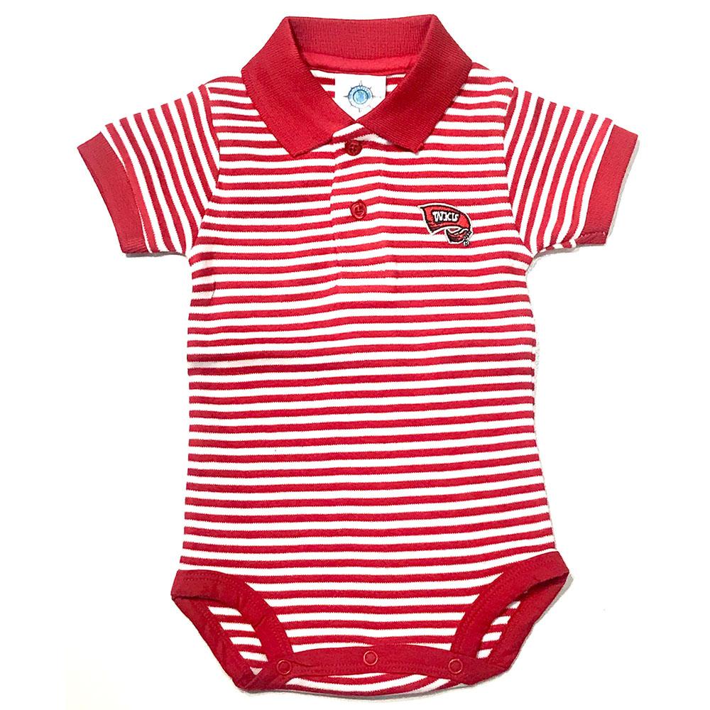  Western Kentucky Infant Striped Polo Body Suit