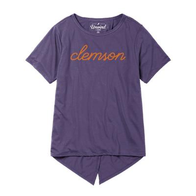 Clemson League Unwind Back Tie Tee