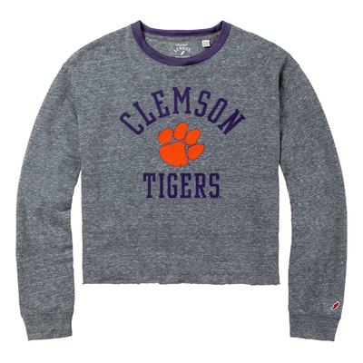 Clemson League Intramural Long Sleeve Crop Top
