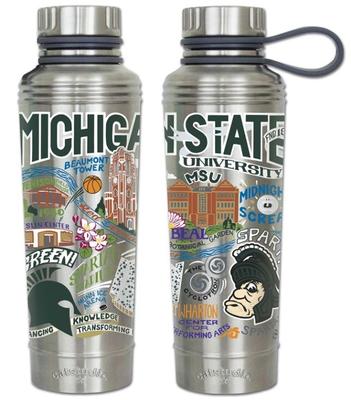 Michigan State Catsudios Stainless Steel Thermal Water Bottle