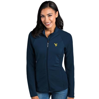 West Virginia Antigua Women's Sonar Full Zip Jacket