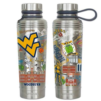 West Virginia Catsudios Stainless Steel Thermal Water Bottle