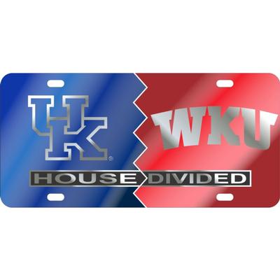 WKU/UK House Divided License Plate