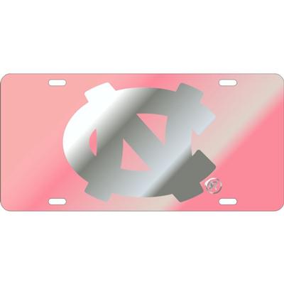 UNC Pink Primary Logo License Plate