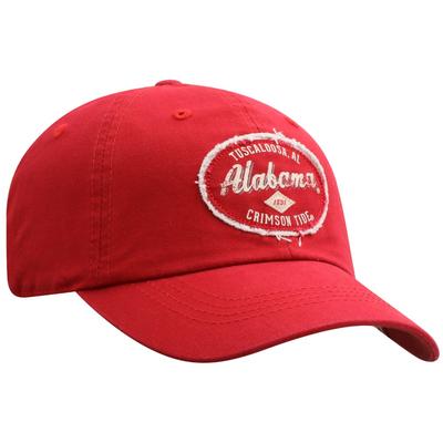 Alabama Top of the World Tattered Patch Crew Hat