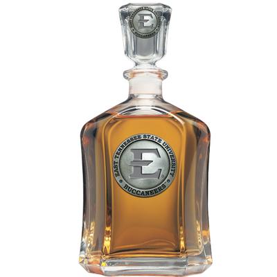 ETSU Heritage Pewter Capitol Decanter (Pewter Emblem)