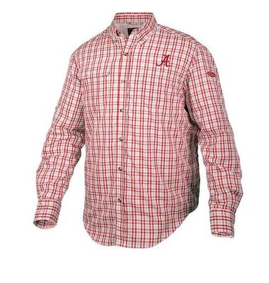 Alabama Drake Gingham Plaid Wingshooter's Long Sleeve Shirt