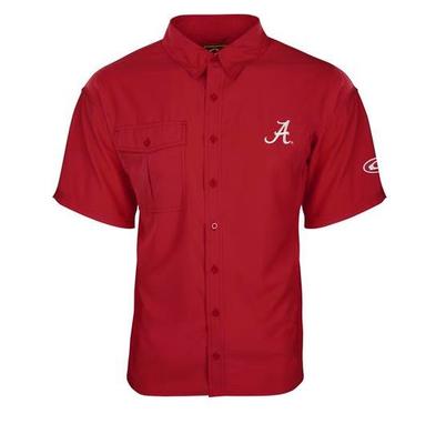 Alabama Drake Flyweight Short Sleeve Button Down Shirt