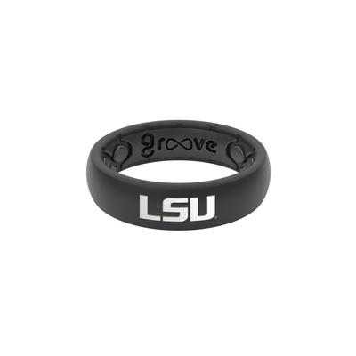 LSU Tigers Groove Ring (Thin)