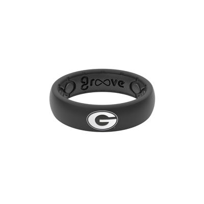 Georgia Bulldogs Groove Ring (Thin)