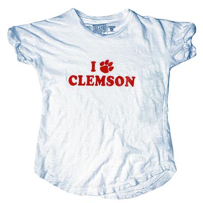 Clemson Retro Brand Youth Girls Tee