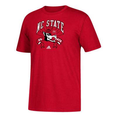 NC State Adidas Youth Vault Logo Performance Tee