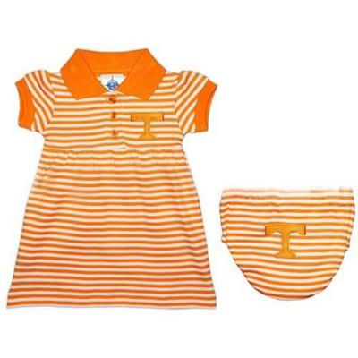 Tennessee Infant Striped Game Day Dress With Bloomer