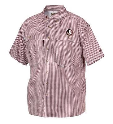 Florida State Drake Gingham Plaid Wingshooter's Short Sleeve Shirt